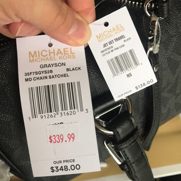 🌸⭐️Mk Grayson Satchel set⭐️crossbody/chain/black - Picture 7 of 7